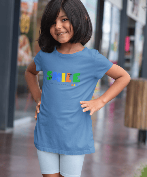 smile it’s always a good day to start again round neck 100% cotton t shirt