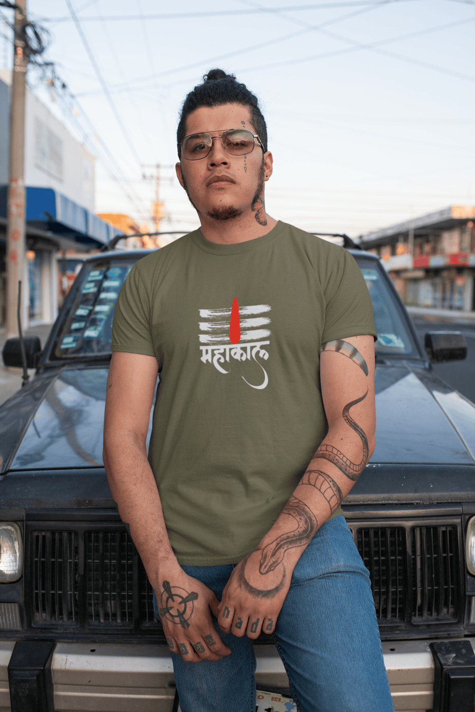 mahakal half sleeve unisex cotton t shirt