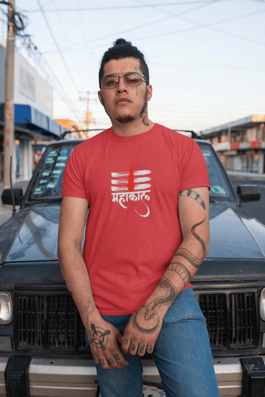 mahakal half sleeve unisex cotton t shirt