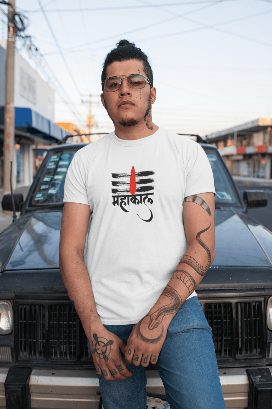 mahakal half sleeve unisex cotton t shirt