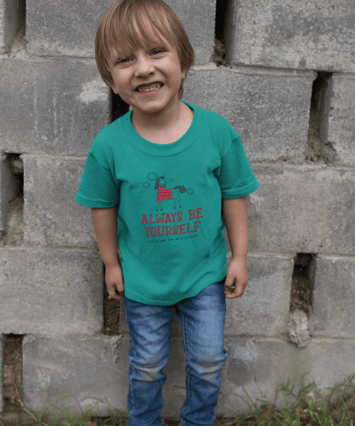 always be yourself round neck 100% cotton t shirt