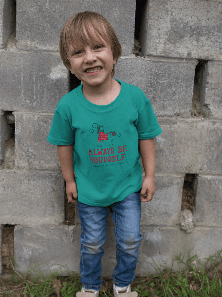 always be yourself round neck 100% cotton t shirt