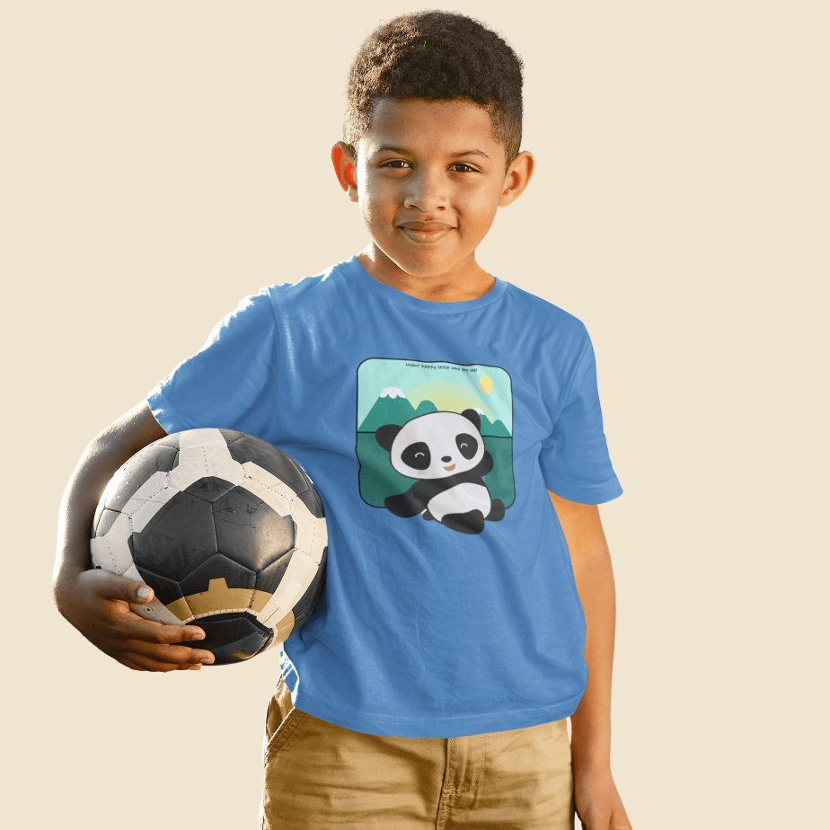 make happy those who are near round neck 100% cotton t shirt