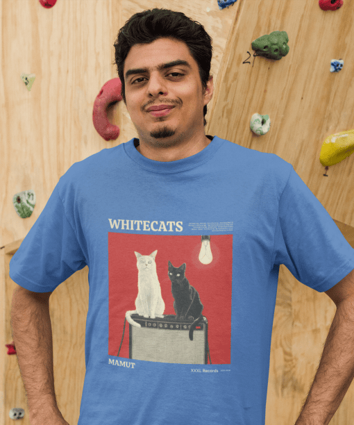 whitecats mamut half sleeve unisex cotton t shirt