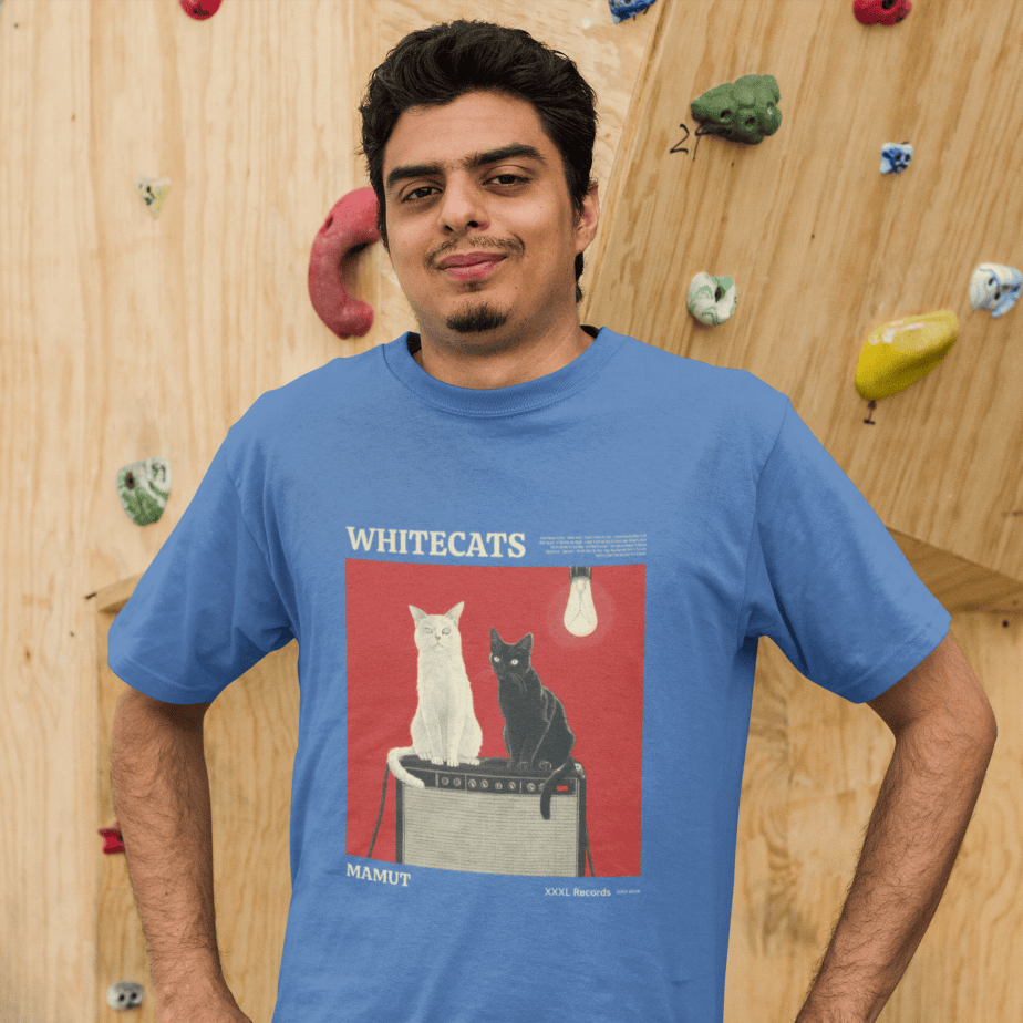 whitecats mamut half sleeve unisex cotton t shirt