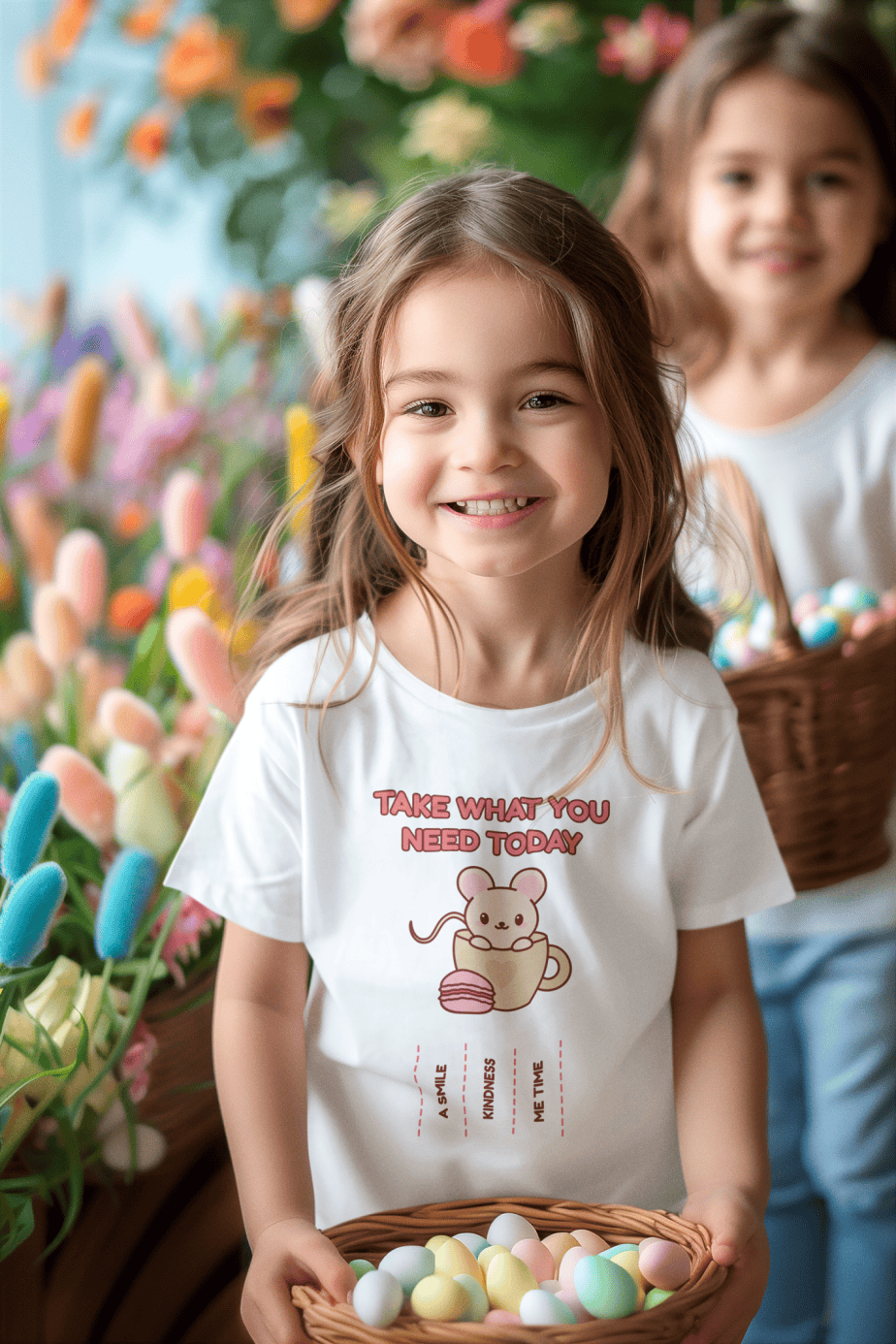 take what you need today round neck 100% cotton t shirt for kids