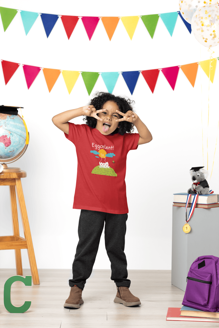 eggcelent round neck 100% cotton t shirt for kids