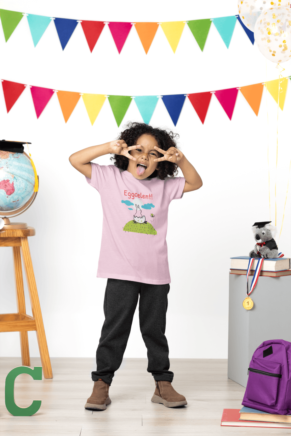 eggcelent round neck 100% cotton t shirt for kids