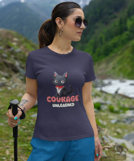 courage unleased half sleeve unisex cotton t shirt