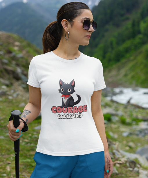 courage unleased half sleeve unisex cotton t shirt