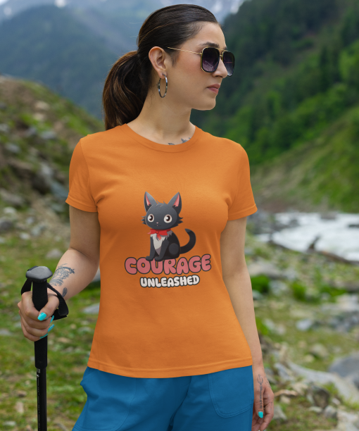 courage unleased half sleeve unisex cotton t shirt