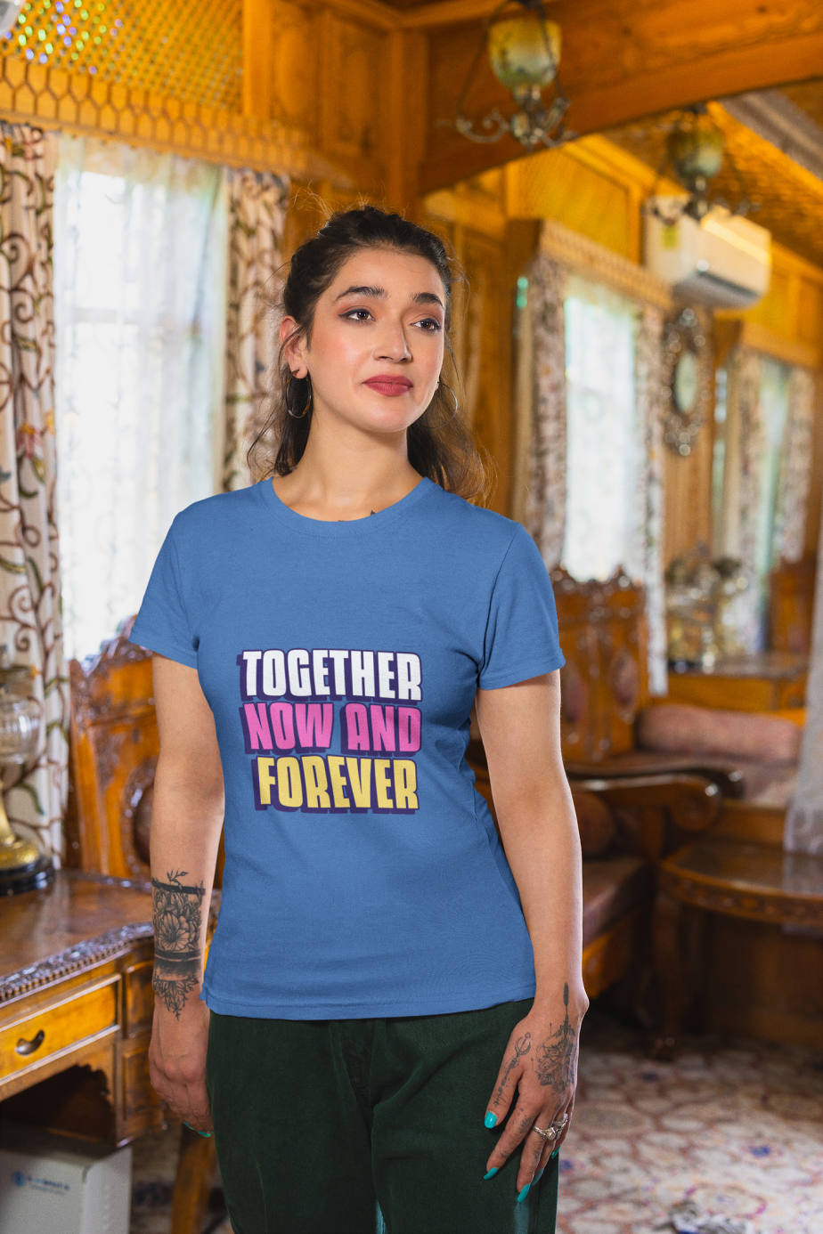 together now and forever half sleeve unisex cotton t shirt