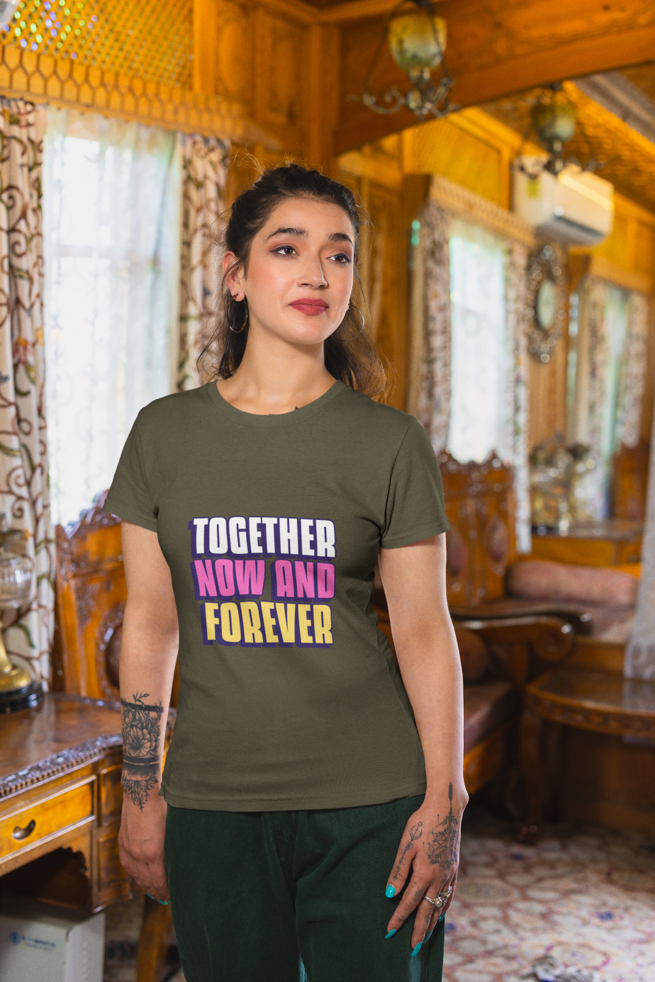 together now and forever half sleeve unisex cotton t shirt
