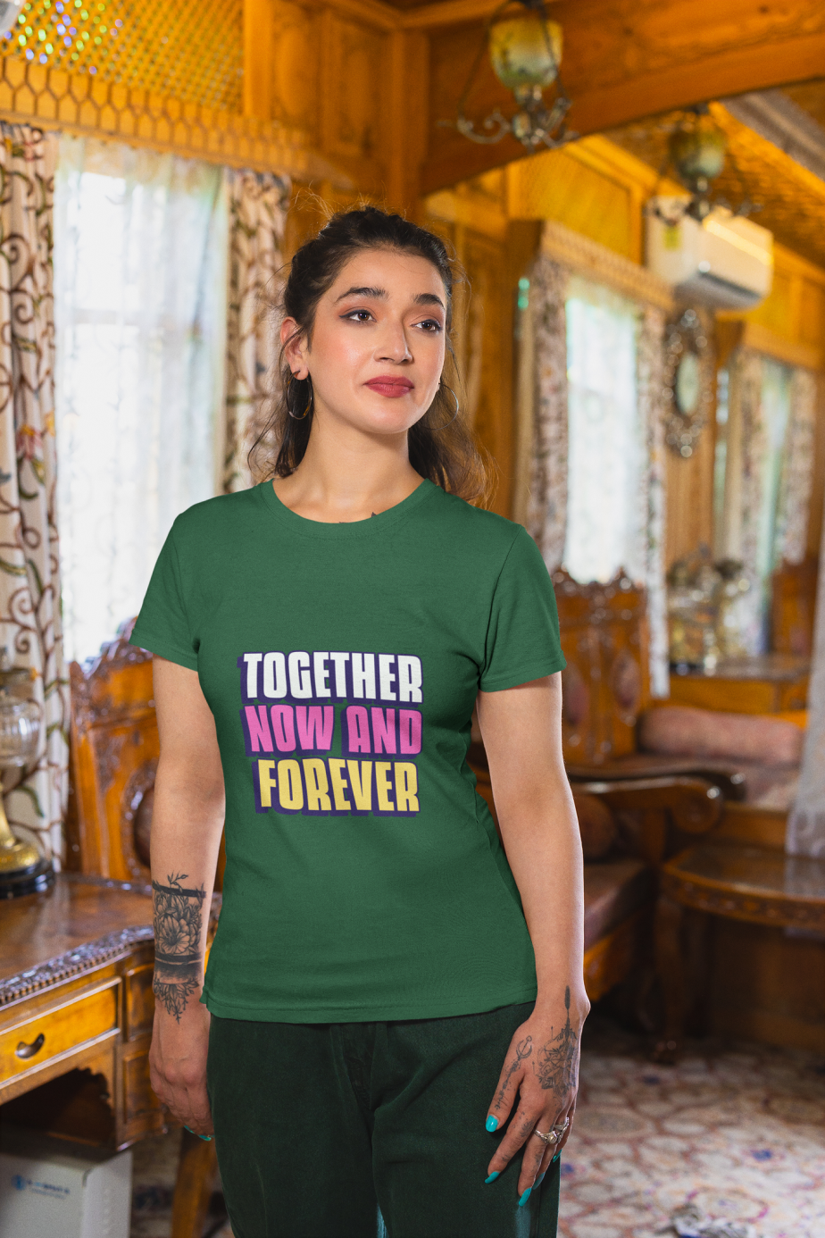 together now and forever half sleeve unisex cotton t shirt