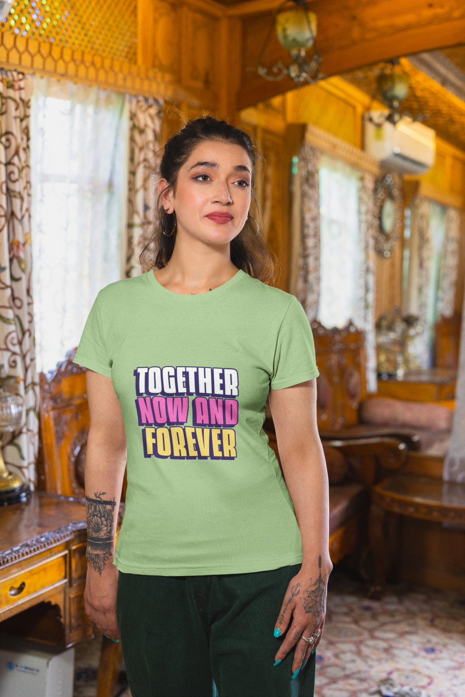 together now and forever half sleeve unisex cotton t shirt