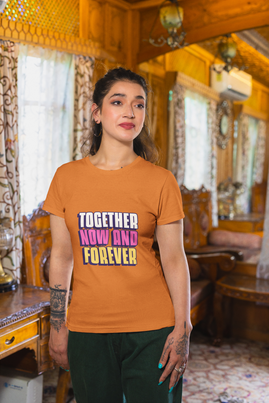 together now and forever half sleeve unisex cotton t shirt