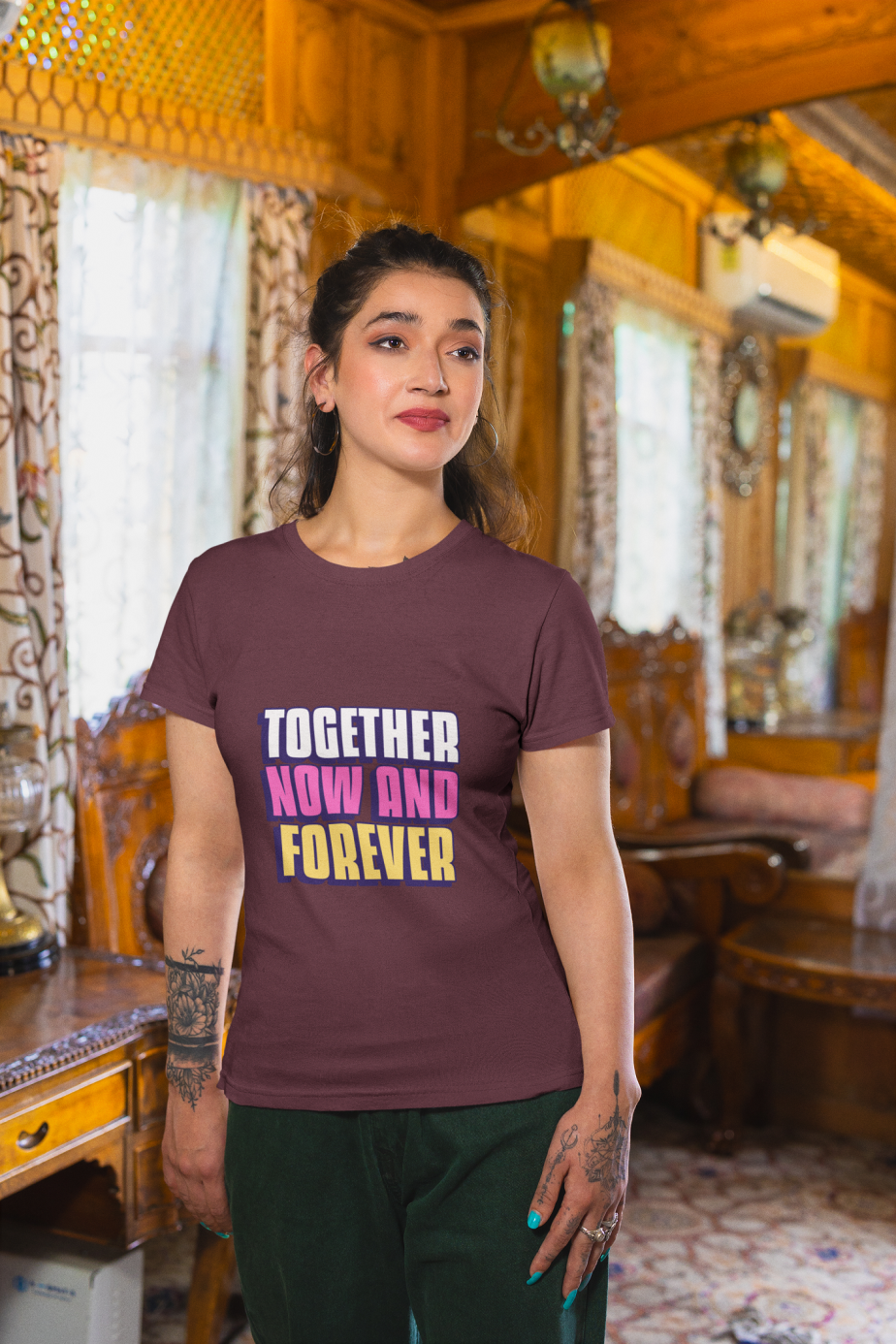 together now and forever half sleeve unisex cotton t shirt