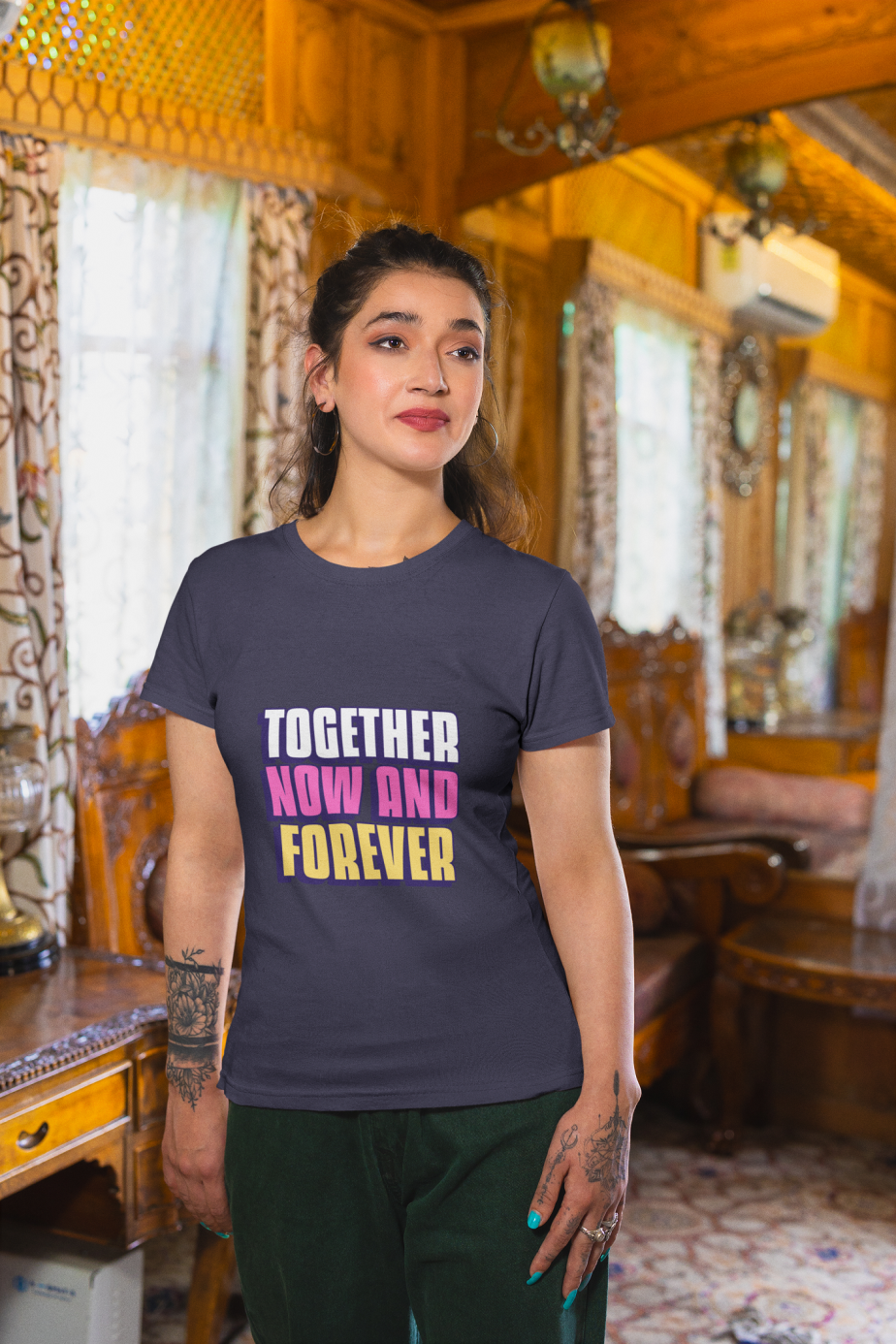 together now and forever half sleeve unisex cotton t shirt