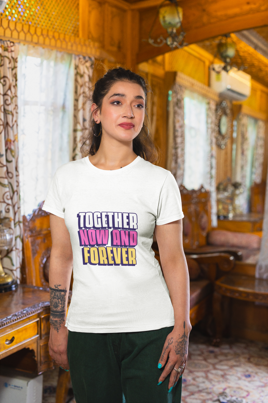 together now and forever half sleeve unisex cotton t shirt