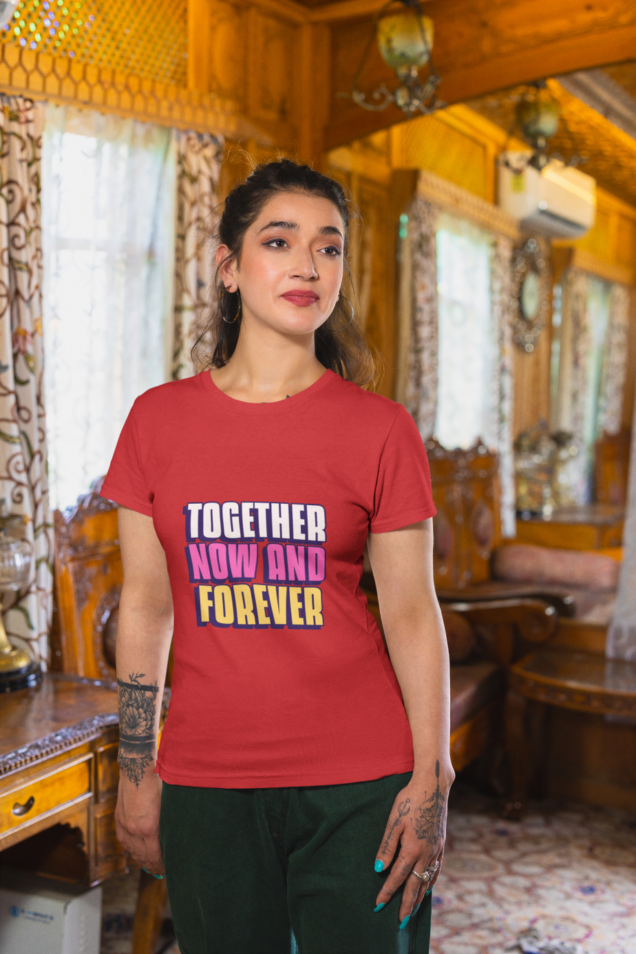 together now and forever half sleeve unisex cotton t shirt