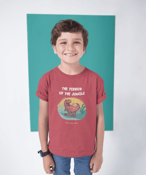 the froggy rider round neck 100% cotton t shirt for kids (copy)