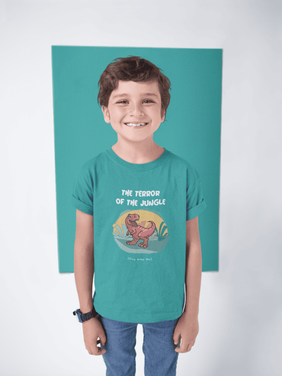 the froggy rider round neck 100% cotton t shirt for kids (copy)