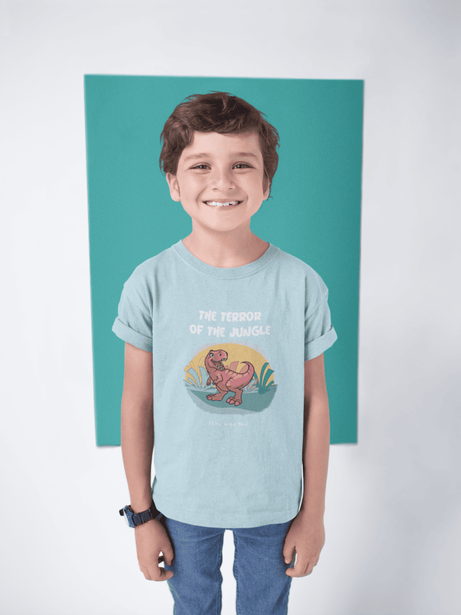 the froggy rider round neck 100% cotton t shirt for kids (copy)
