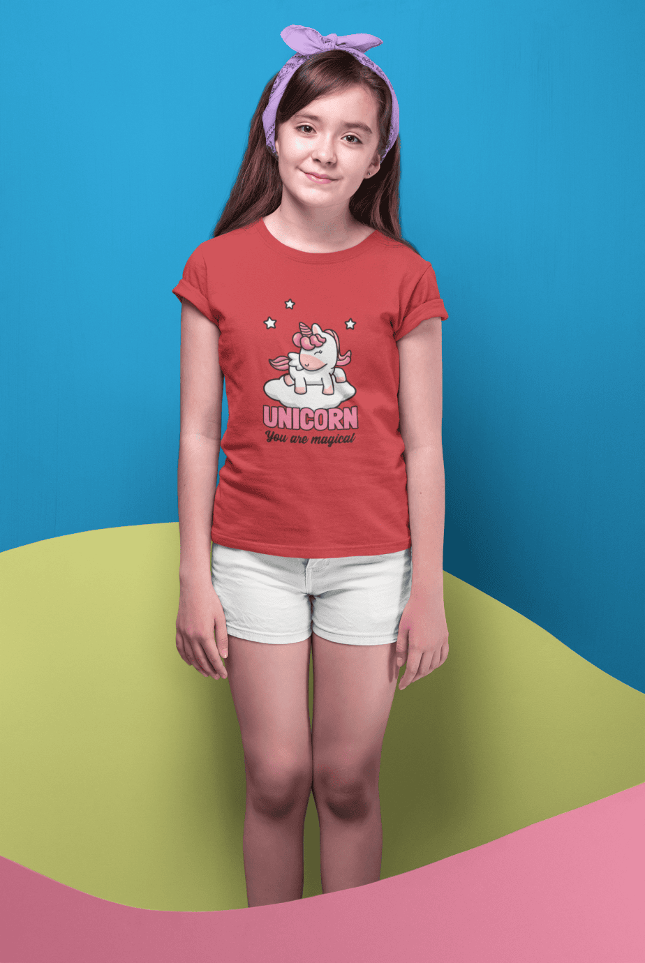 unicorn you are magical round neck 100% cotton t shirt for kids