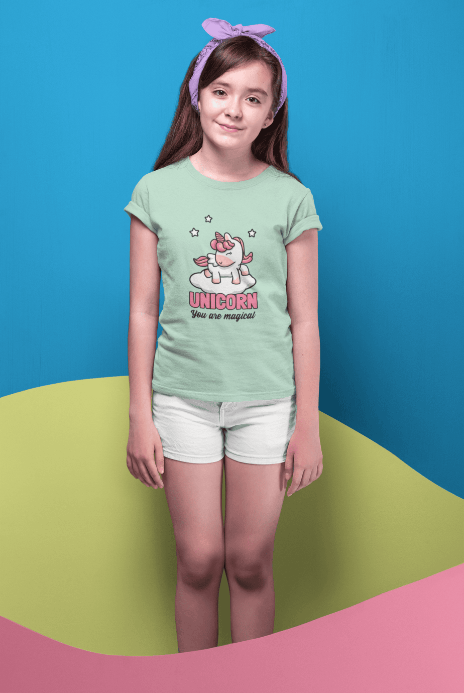 unicorn you are magical round neck 100% cotton t shirt for kids