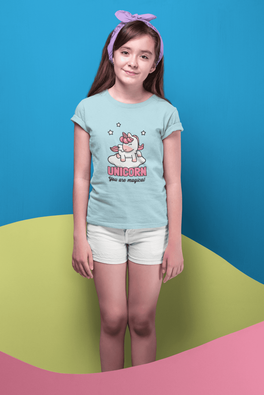 unicorn you are magical round neck 100% cotton t shirt for kids