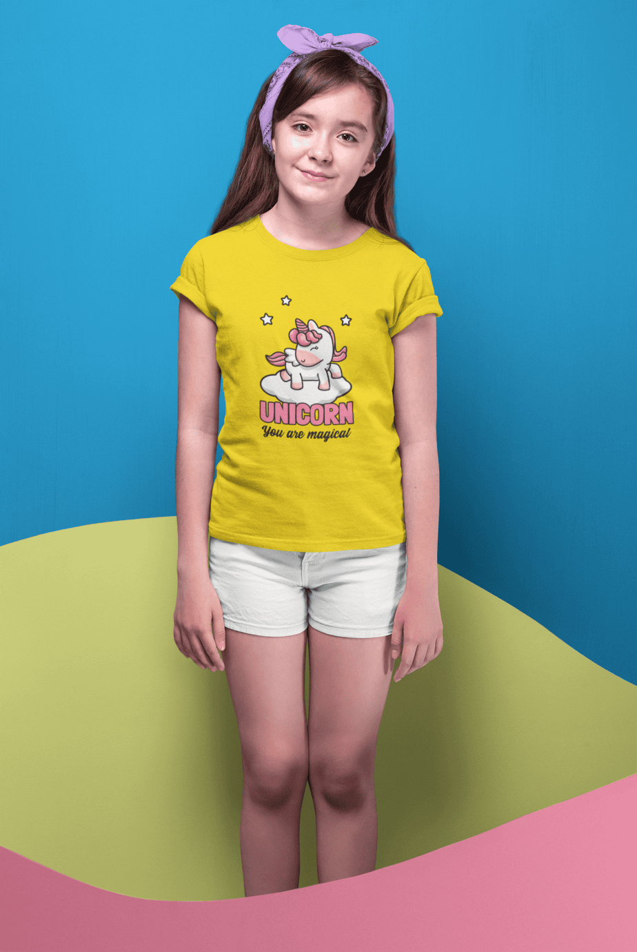 unicorn you are magical round neck 100% cotton t shirt for kids