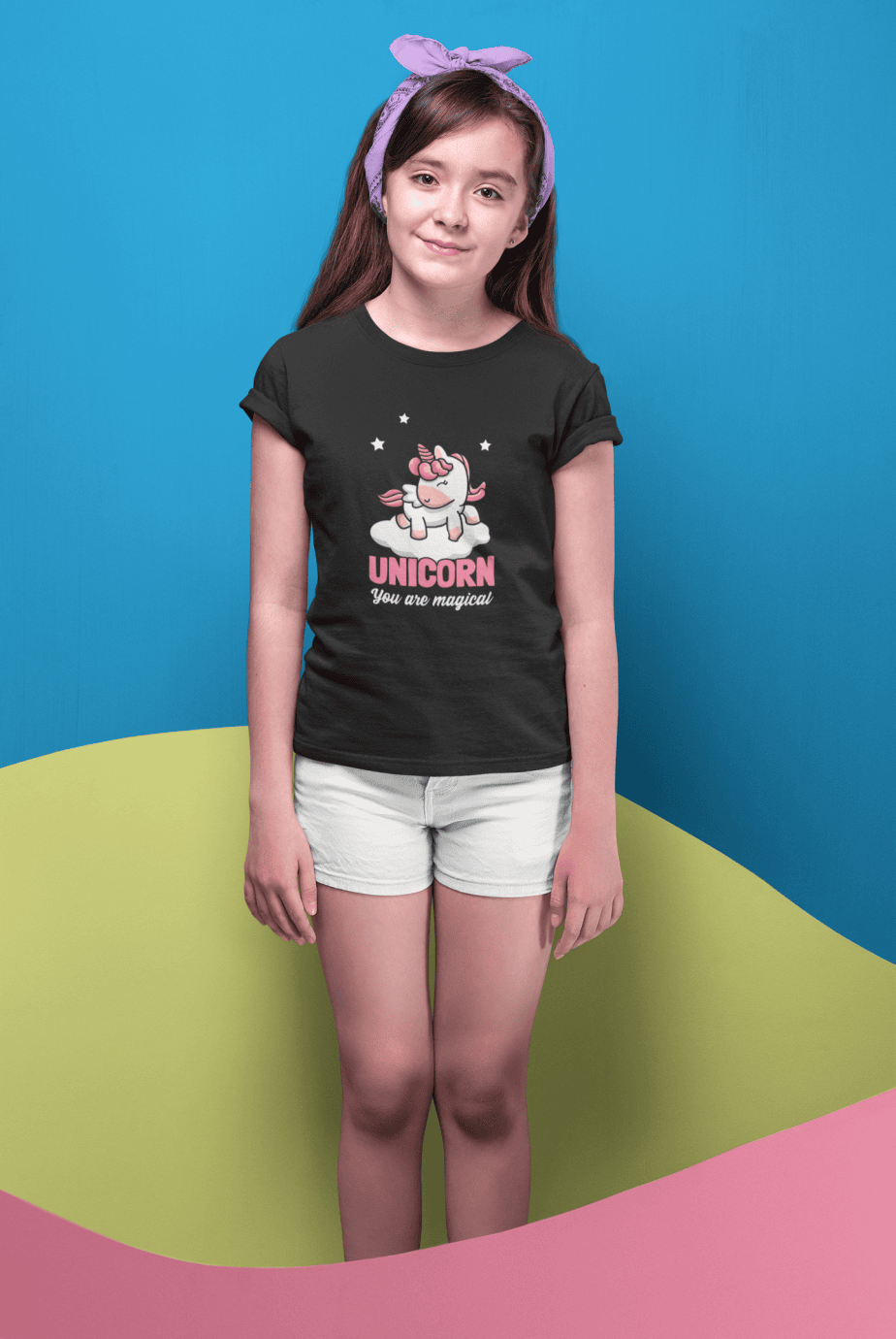 unicorn you are magical round neck 100% cotton t shirt for kids