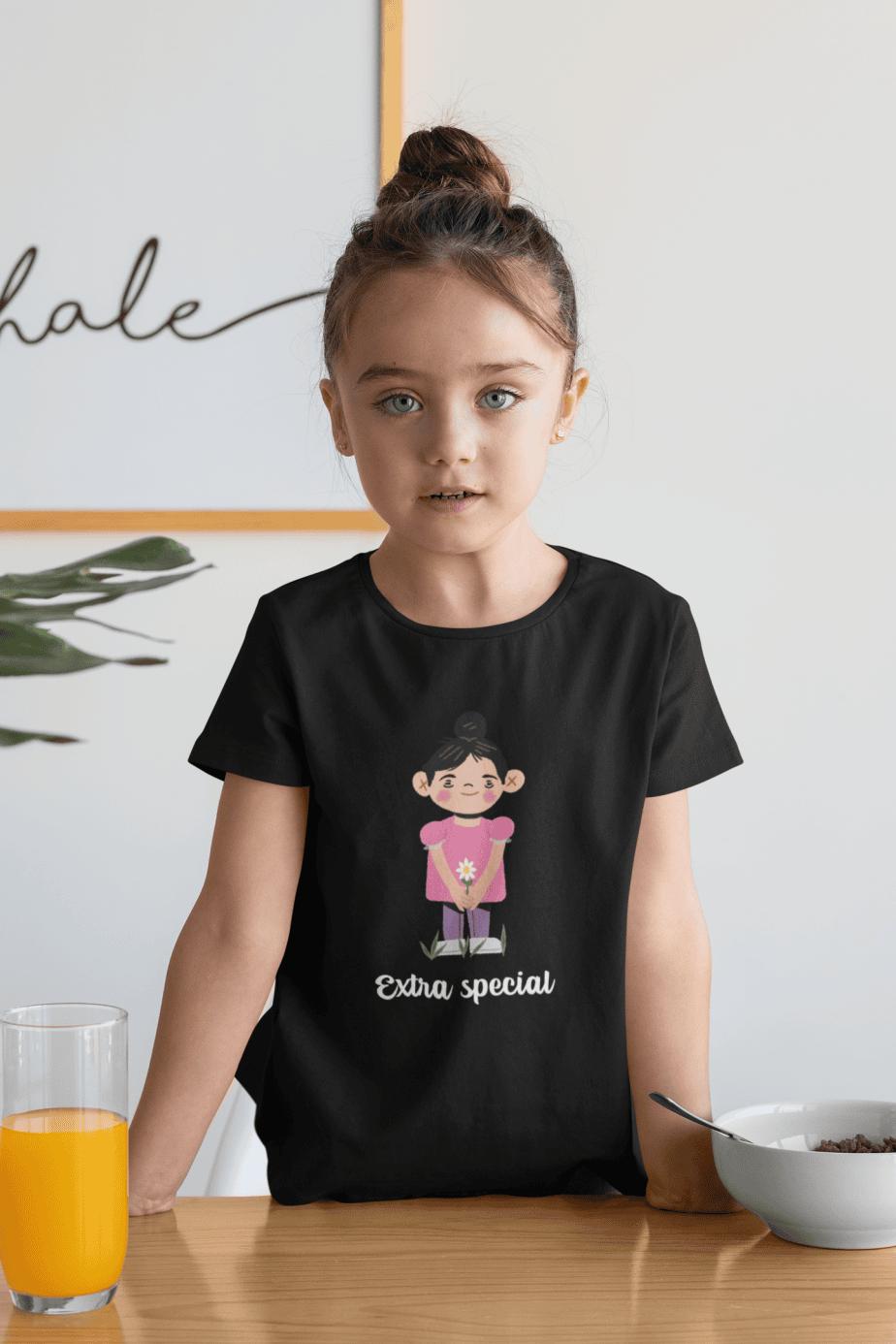 extra special round neck 100% cotton t shirt for kids