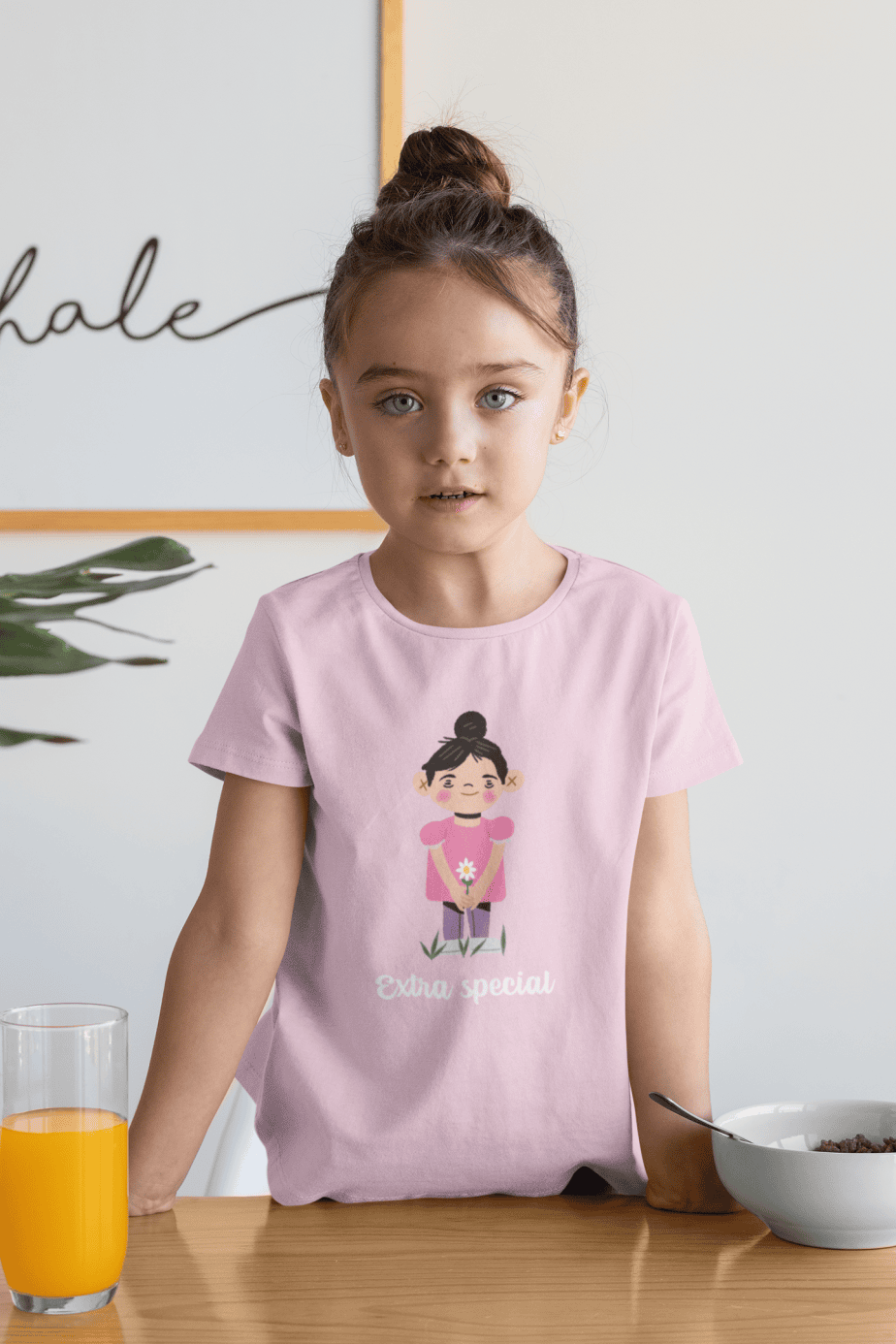 extra special round neck 100% cotton t shirt for kids