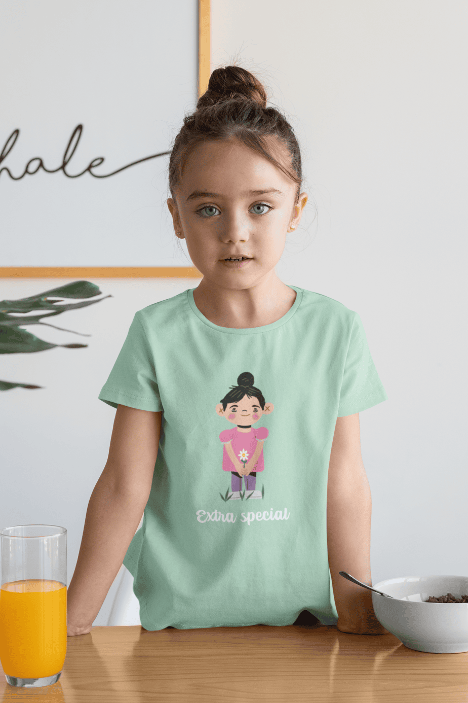 extra special round neck 100% cotton t shirt for kids