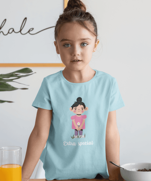 extra special round neck 100% cotton t shirt for kids