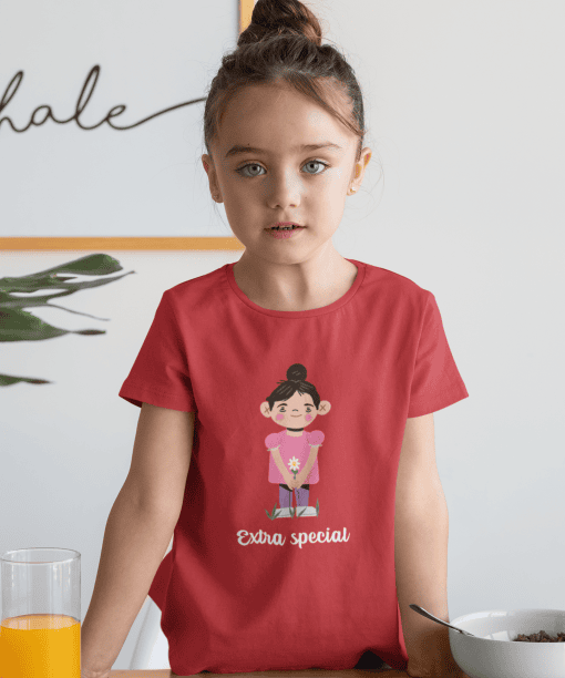 extra special round neck 100% cotton t shirt for kids