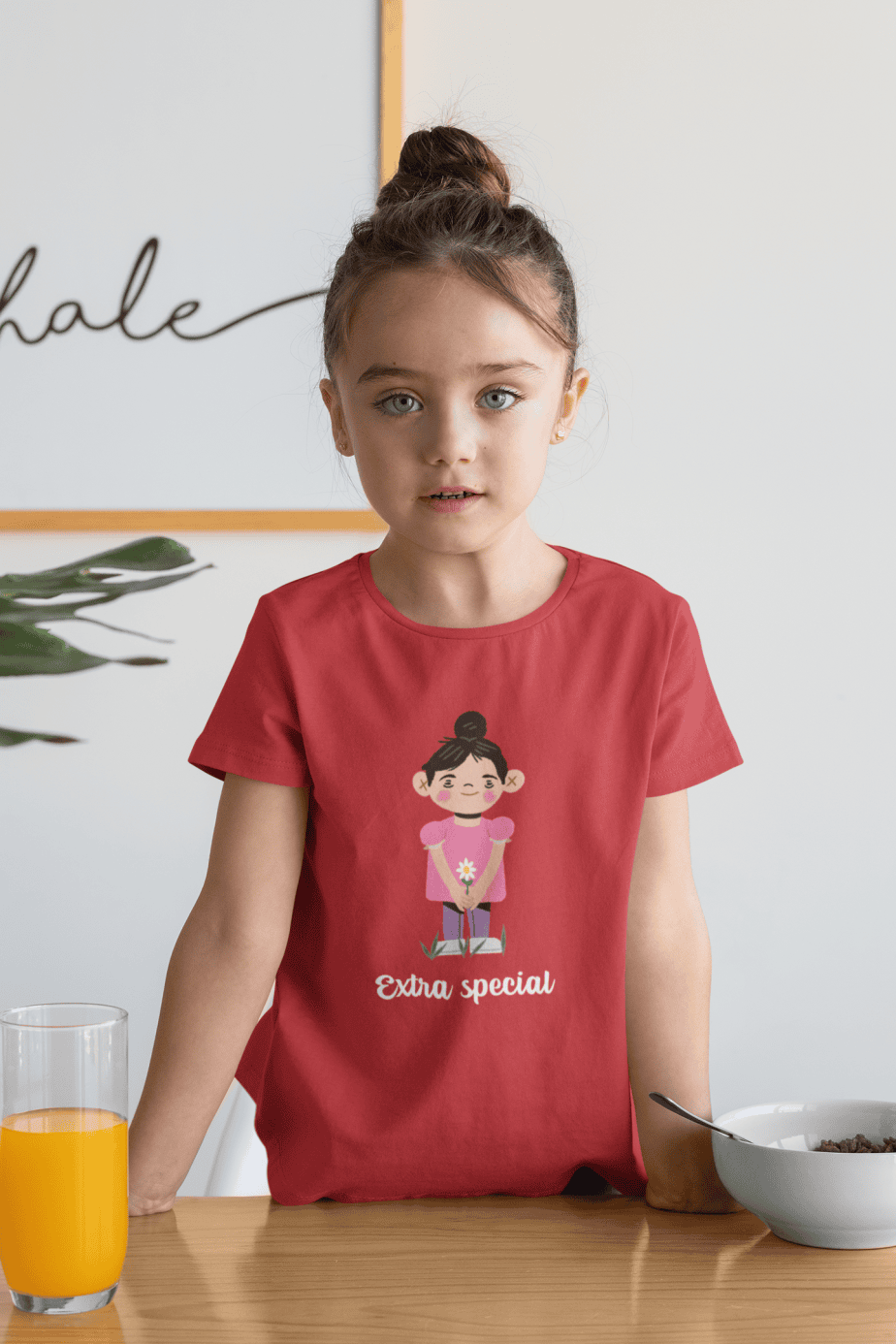 extra special round neck 100% cotton t shirt for kids