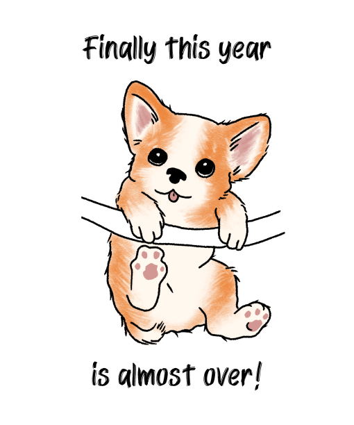 finally this year is almost over round neck 100% cotton t shirt for kids