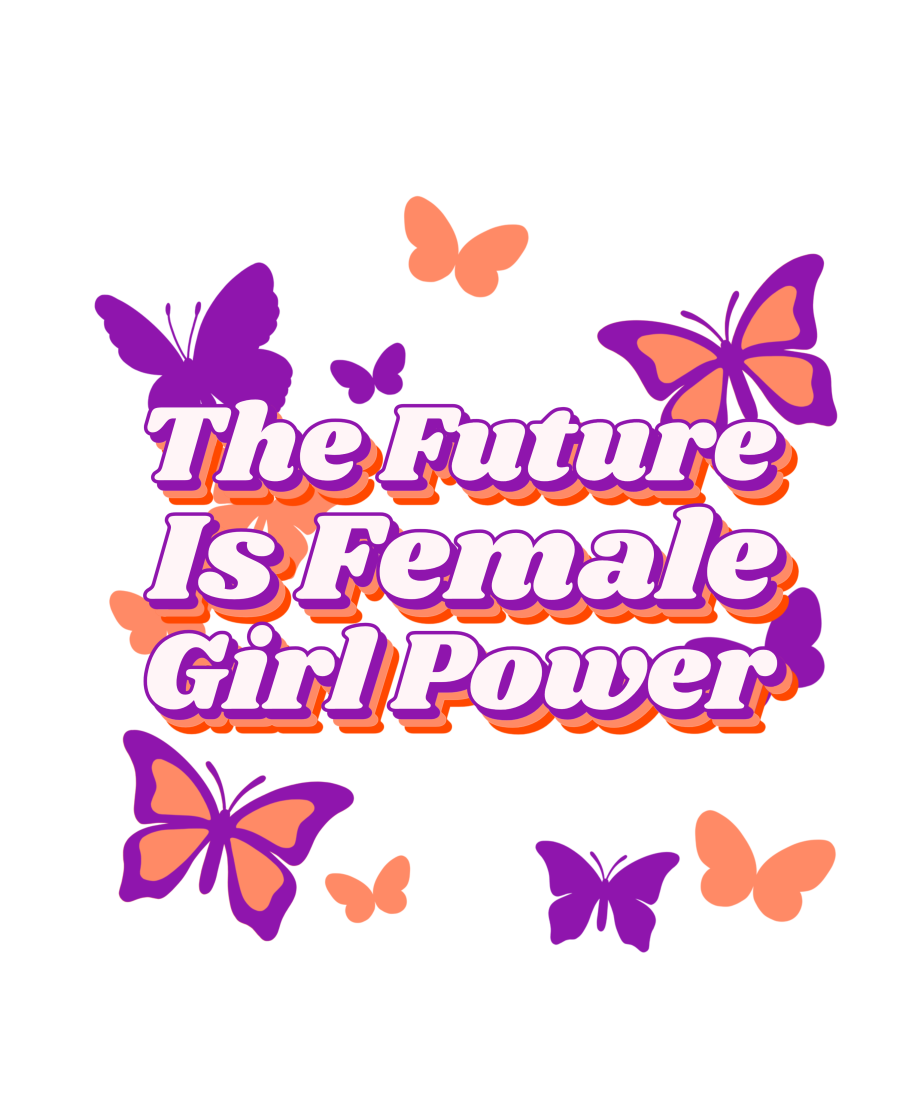 the future is female girl power half sleeve unisex cotton t shirt