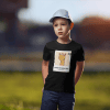 living the high life! round neck 100% cotton t shirt for kids