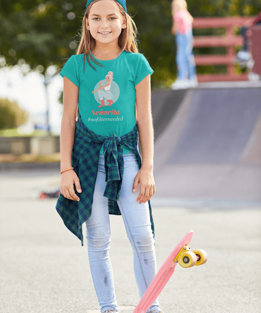 please don't touch me round neck 100% cotton t shirt for kids (copy)