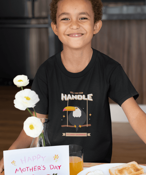 yes, you can handle my lovely chubbiness round neck 100% cotton t shirt for kids