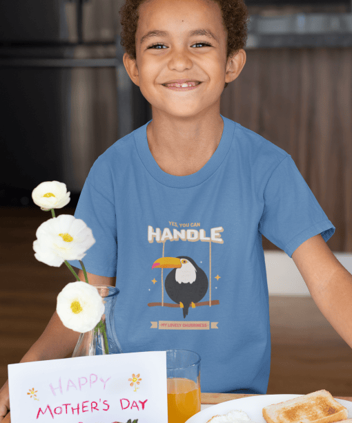 yes, you can handle my lovely chubbiness round neck 100% cotton t shirt for kids