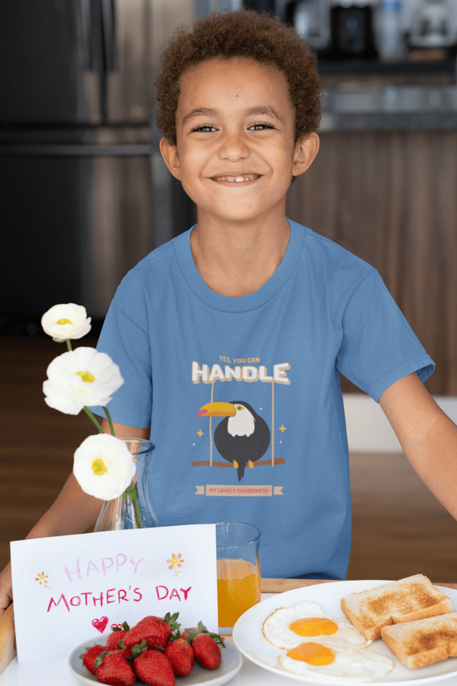 yes, you can handle my lovely chubbiness round neck 100% cotton t shirt for kids