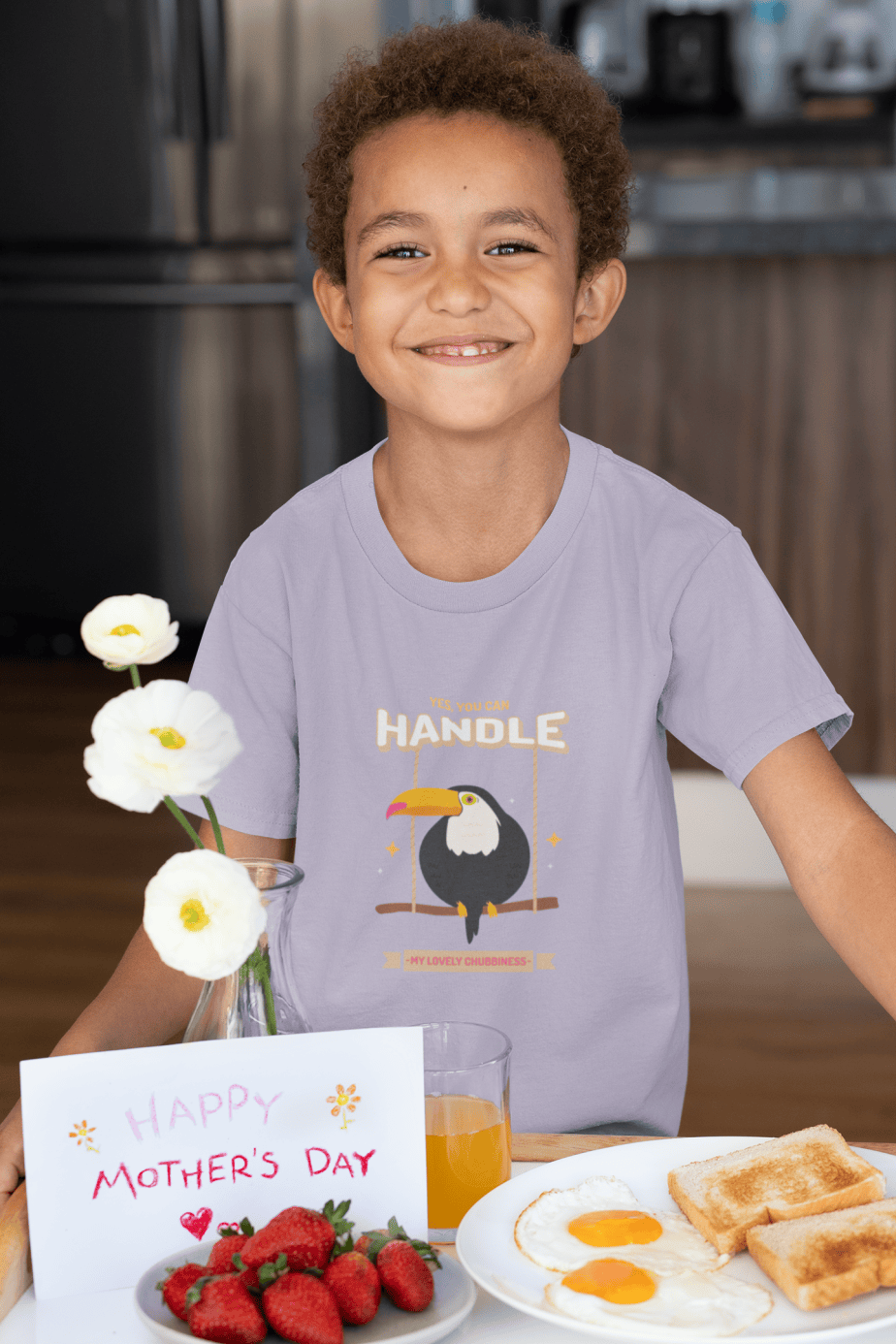 yes, you can handle my lovely chubbiness round neck 100% cotton t shirt for kids