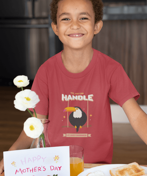 yes, you can handle my lovely chubbiness round neck 100% cotton t shirt for kids