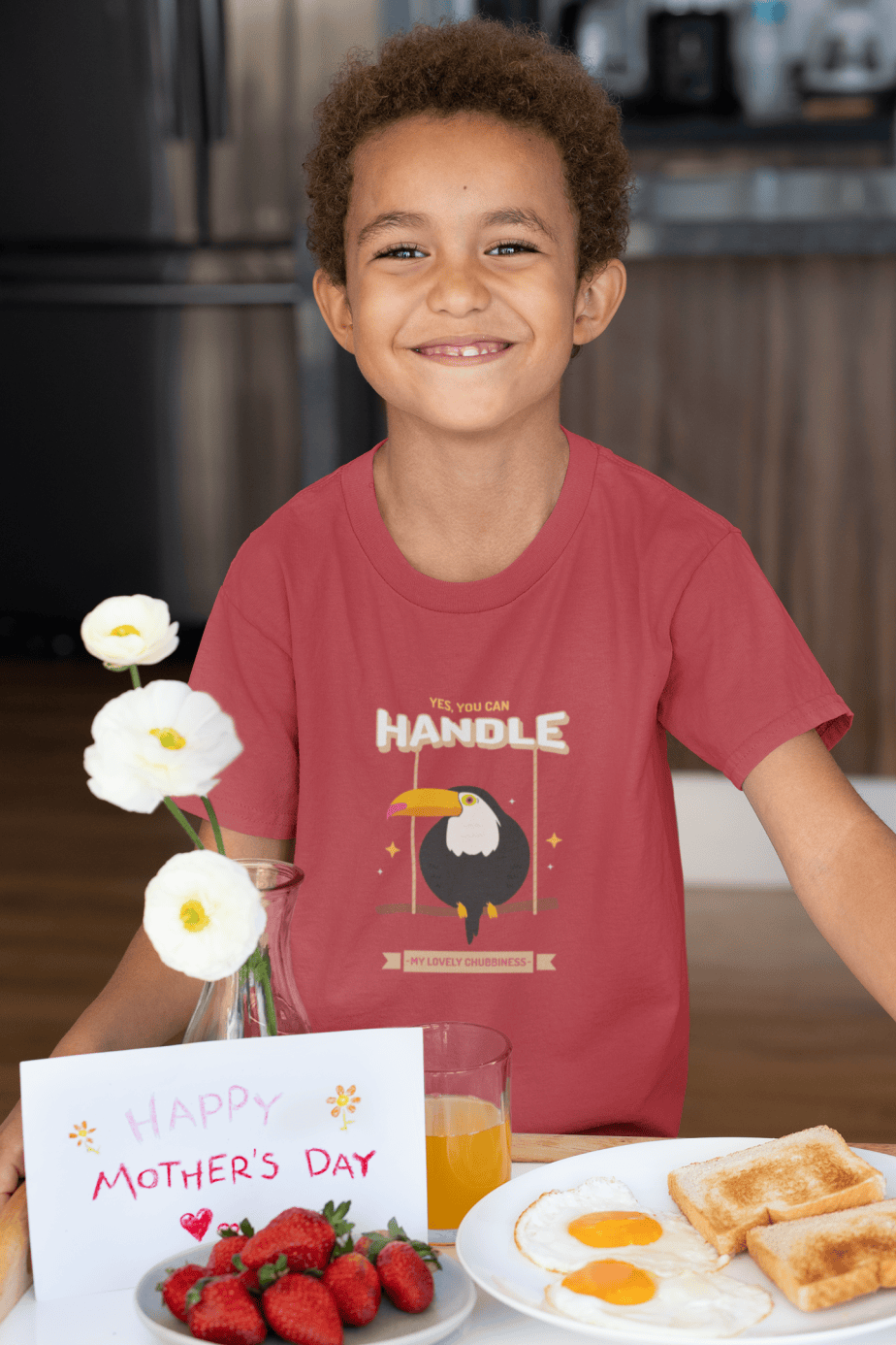 yes, you can handle my lovely chubbiness round neck 100% cotton t shirt for kids
