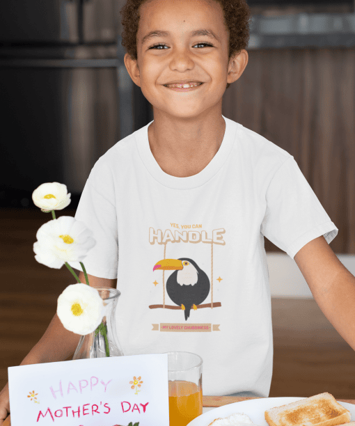 yes, you can handle my lovely chubbiness round neck 100% cotton t shirt for kids