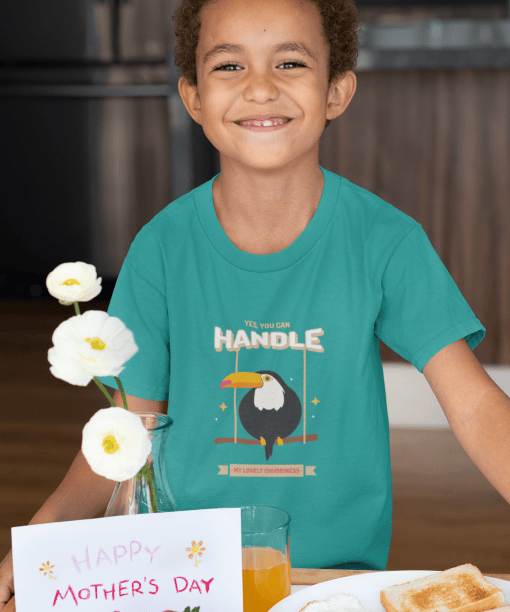 yes, you can handle my lovely chubbiness round neck 100% cotton t shirt for kids